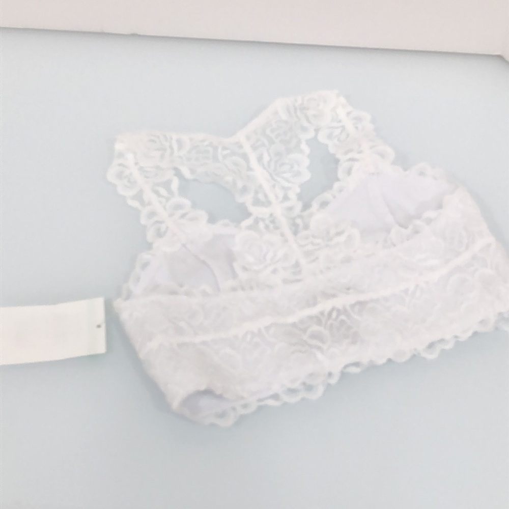 2 Tucker and Tate Kids Bralette Cotton Spandex White Lace - Picture 5 of 6